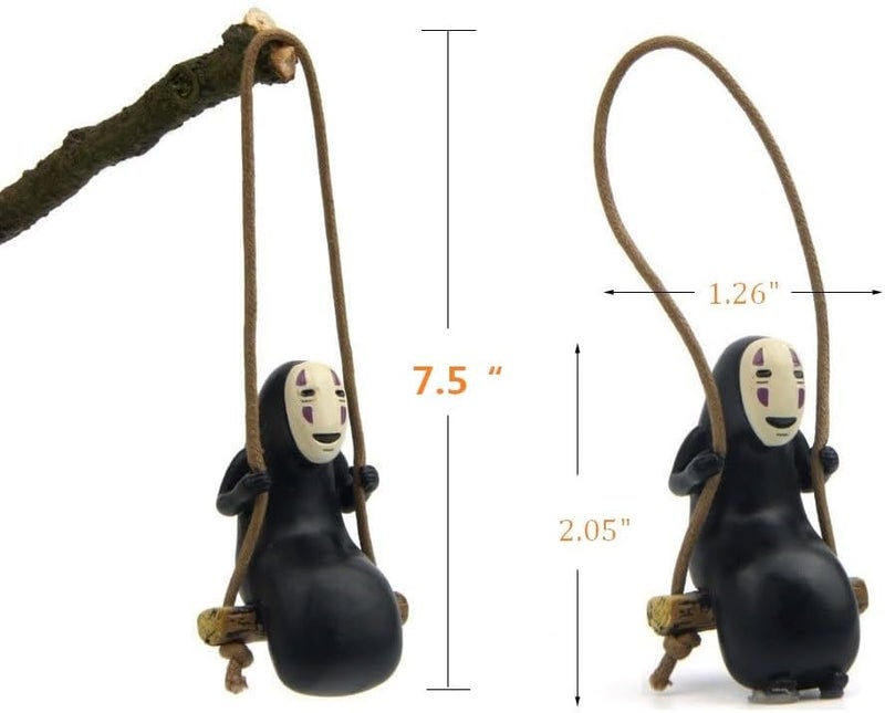Rehero Studio Anime Merch Car Accessories Set - 1 Faceless Male Car Pendant and 40 Soot Sprites Car Rearview Mirror Accessories - Image 4